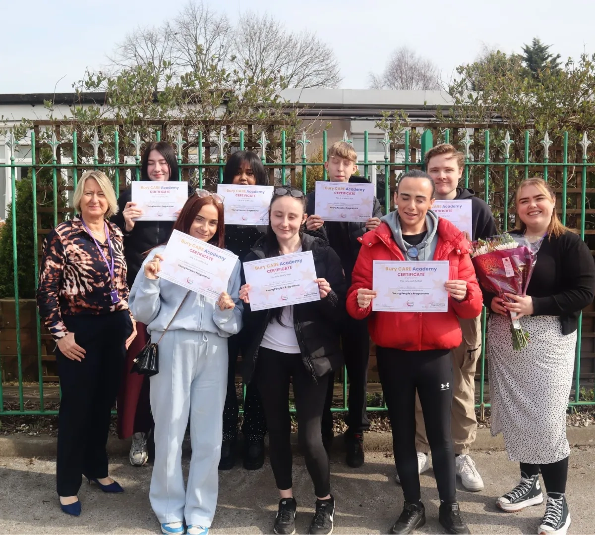 Group photo of the Young People